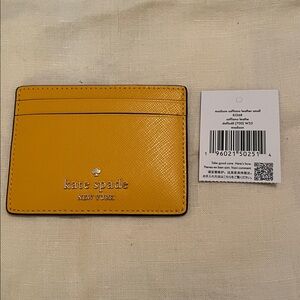 Kate Spade New York Madison Saffiano Leather Small Card Case Daffodil